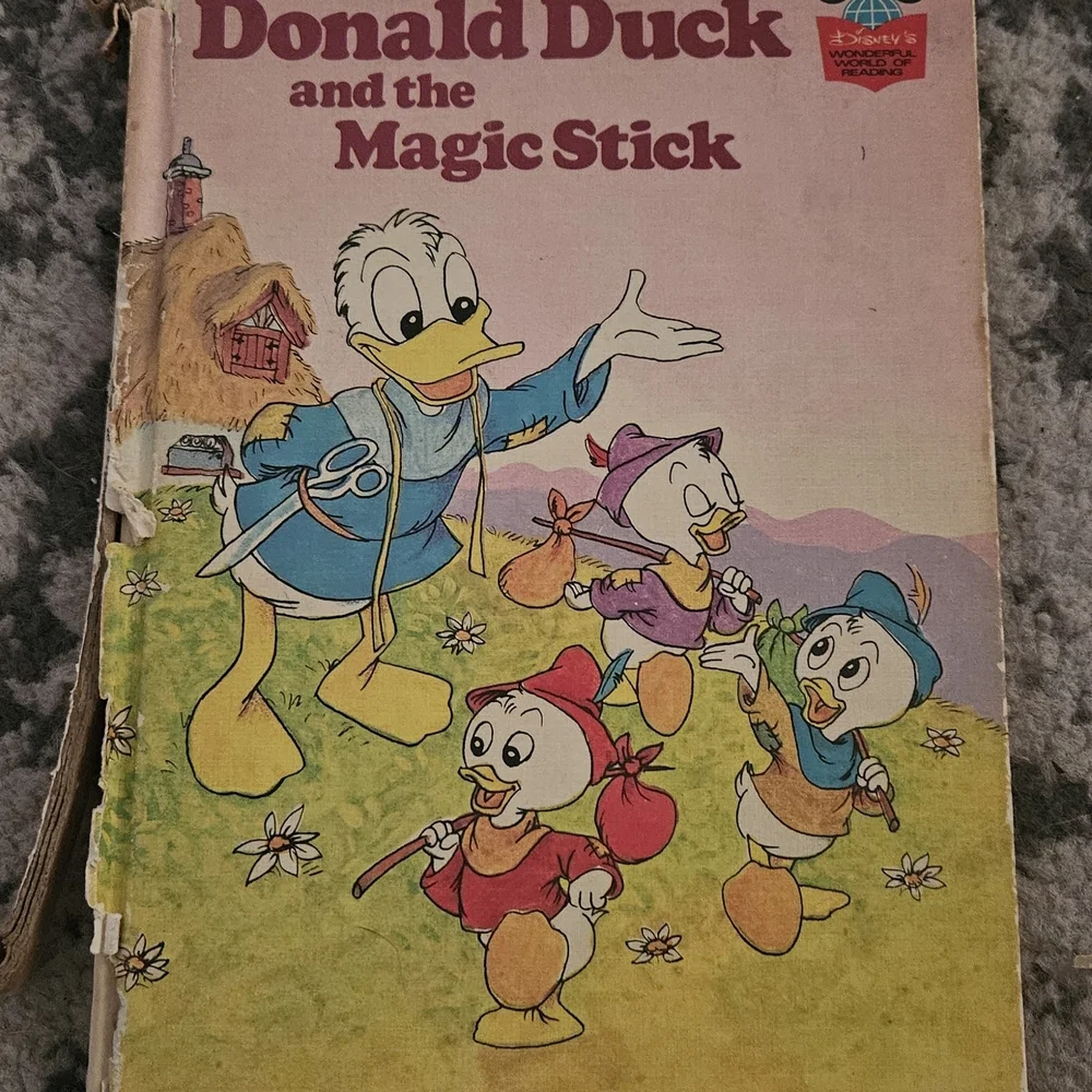 Vintage 1960s Disney Pinocchio And‎ Donald Duck Books 3 Piece